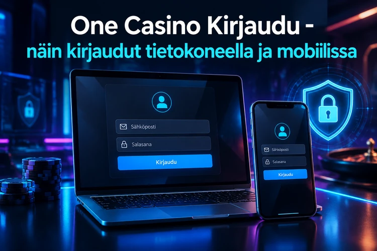 One Casino Kirjaudu - näin kirjaudut tietokoneella ja mobiilissa